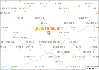 map of Kwiatonowice