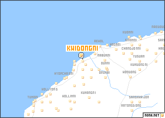 map of Kwidŏng-ni