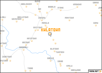 map of Kwla Town