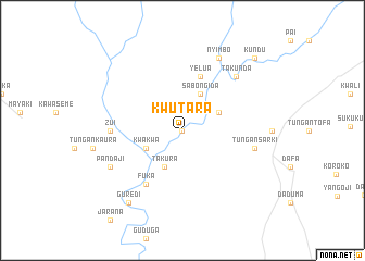 map of Kwutara