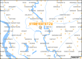 map of Kyabye Atetzu