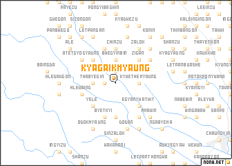 map of Kyagaikmyaung