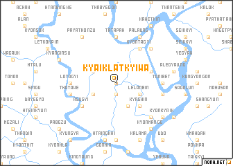 map of Kyaiklatkyiwa