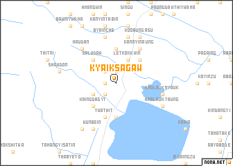 map of Kyaiksagaw