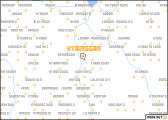 map of Kyainggan