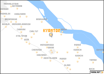 map of Kyamtor