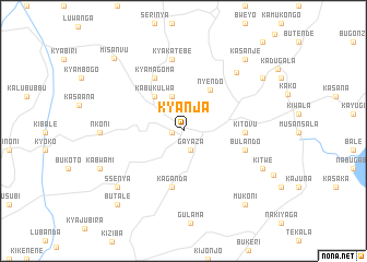 map of Kyanja