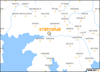 map of Kyanyunja