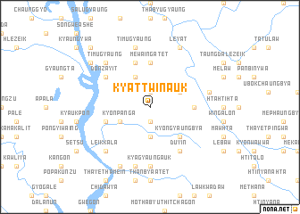 map of Kyattwin Auk