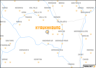 map of Kyaukhkaung