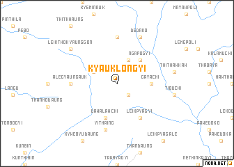 map of Kyauklongyi