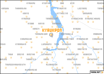 map of Kyaukpon