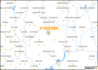 map of Kyaukpon
