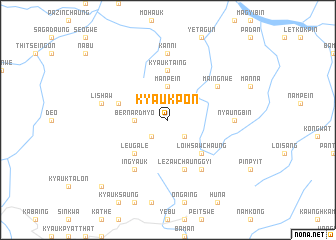 map of Kyaukpon