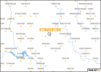 map of Kyaukpyok