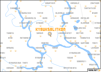 map of Kyauksalitkon