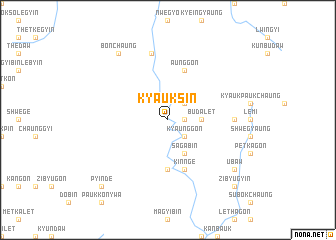 map of Kyauksin