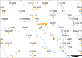 map of Kyauksi