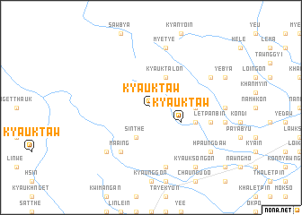 map of Kyauktaw