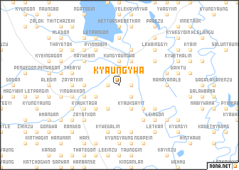 map of Kyaungywa