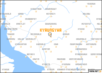map of Kyaungywa