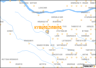 map of Kyaungzin-aing