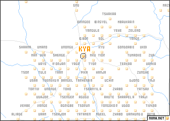 map of Kya