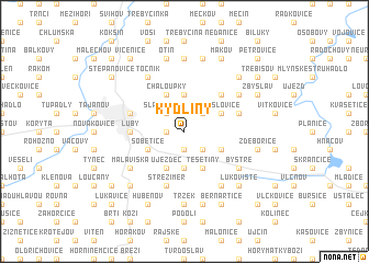 map of Kydliny