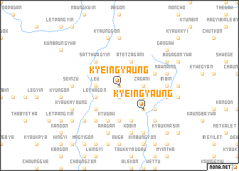 map of Kyeingyaung