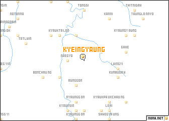 map of Kyeingyaung