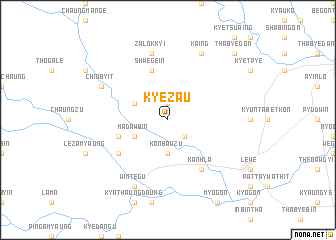 map of Kyeza-u