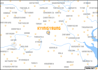 map of Kyinigyaung