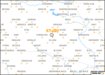 map of Kyjov