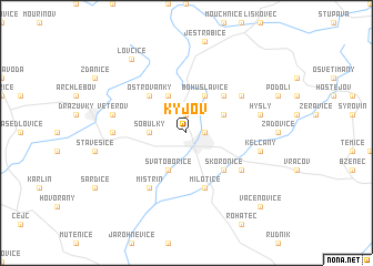 map of Kyjov