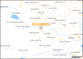 map of Kylebrack