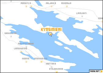map of Kynsiniemi