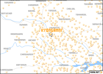 map of Kyŏngam-ni