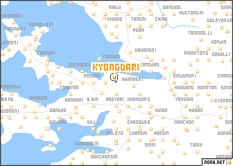 map of Kyŏngdari