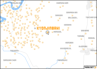 map of Kyŏnjinbawi