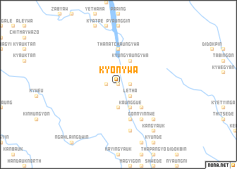 map of Kyonywa