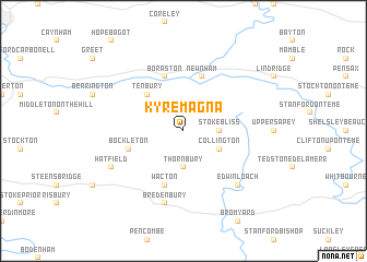 map of Kyre Magna