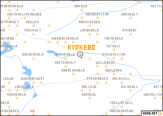 map of Kyrkebo