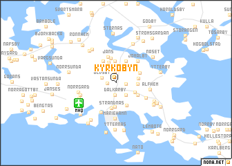 map of Kyrkobyn