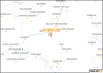 map of Kyrmyzh