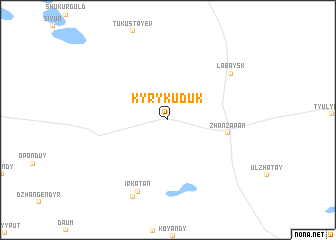 map of Kyrykuduk