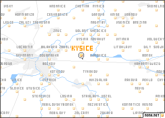 map of Kyšice