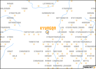 map of Kyungon