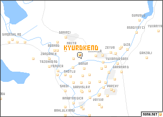 map of Kyurdkend