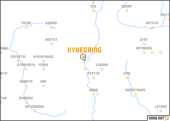 map of Kywègaing