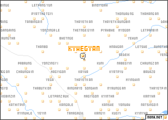 map of Kywegyan